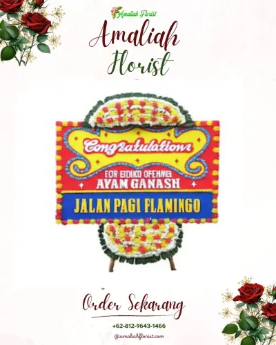 Bunga Papan Congratulation di Lambanggelun